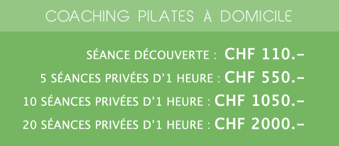 Tarifs So Well : Coaching pilates à domicile